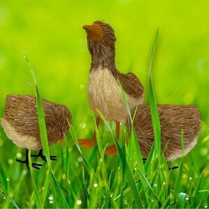 SET OF 3 STRAW EASTER DUCK FAMILY